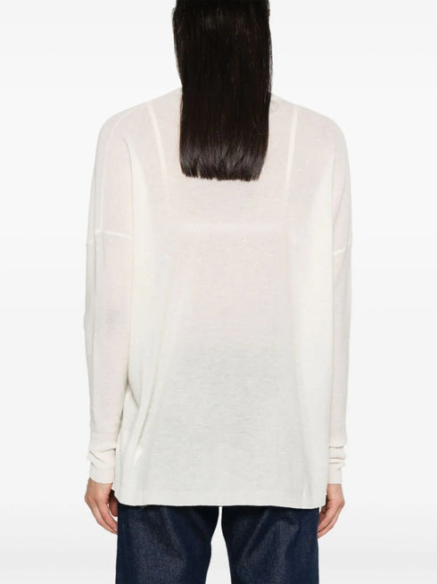 sequin-embellished jumper